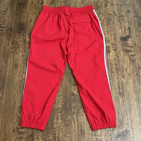 adidas Red Sweatpants with White Stripes - Picture 12 of 16
